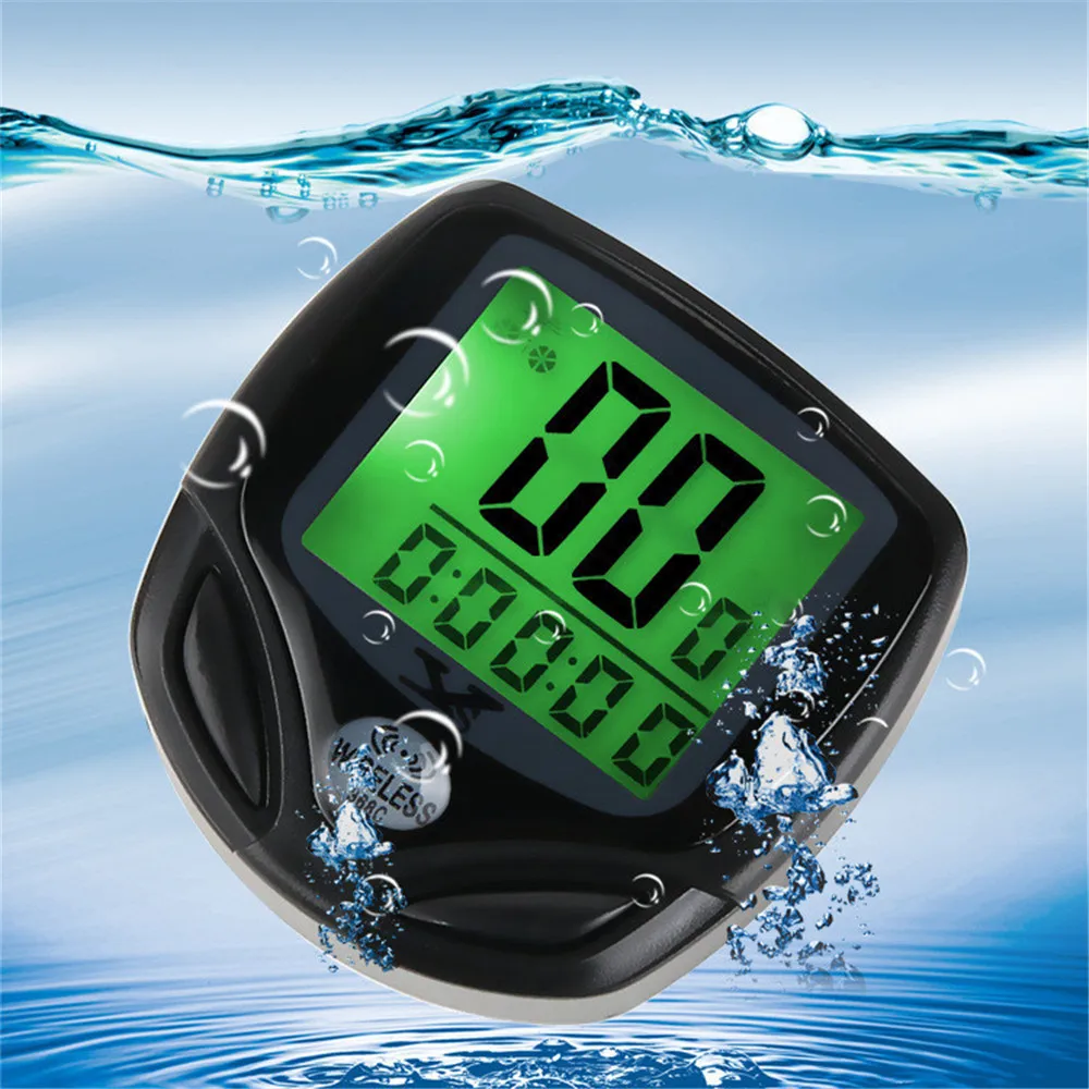 Велосипедный компьютер водонепроницаемый ЖК-дисплей с подсветкой велосипедный