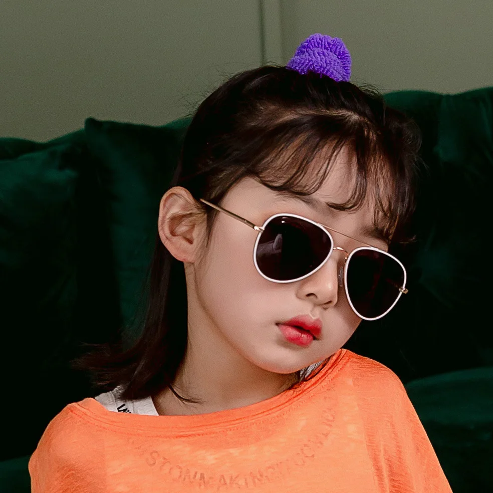 Детские солнцезащитные очки авиаторы 2020 зеркальные полимерные лягушки для