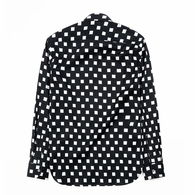 

100% Pure Cotton Shirt men 2019 Brand business male Long sleeve Slim Camisas masculina Plaid Printed Casual Chemise Shirts men