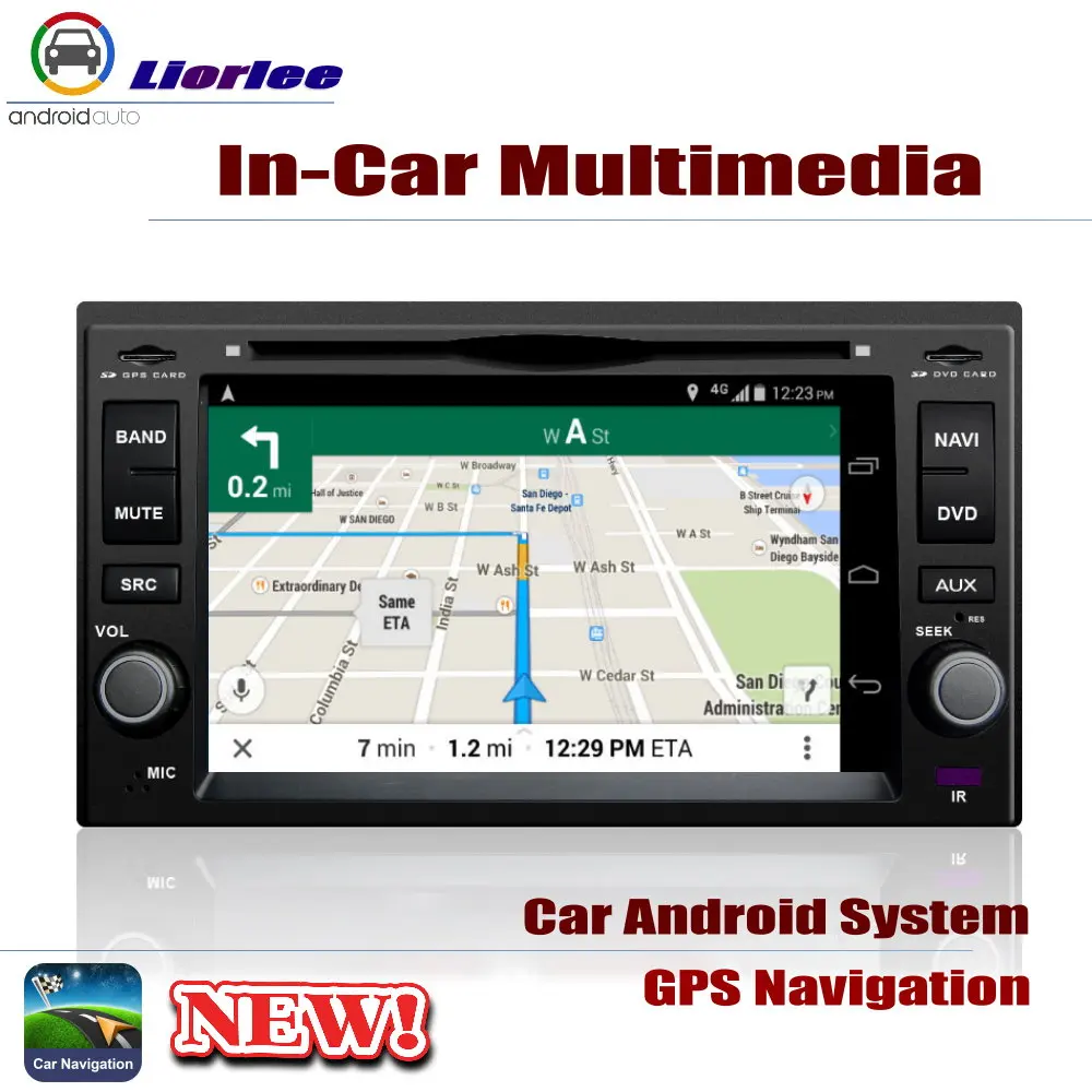 Автомобильный мультимедийный плеер для Kia Sephia/Spectra/Spectra5 2004-2009 Android GPS-навигация DSP