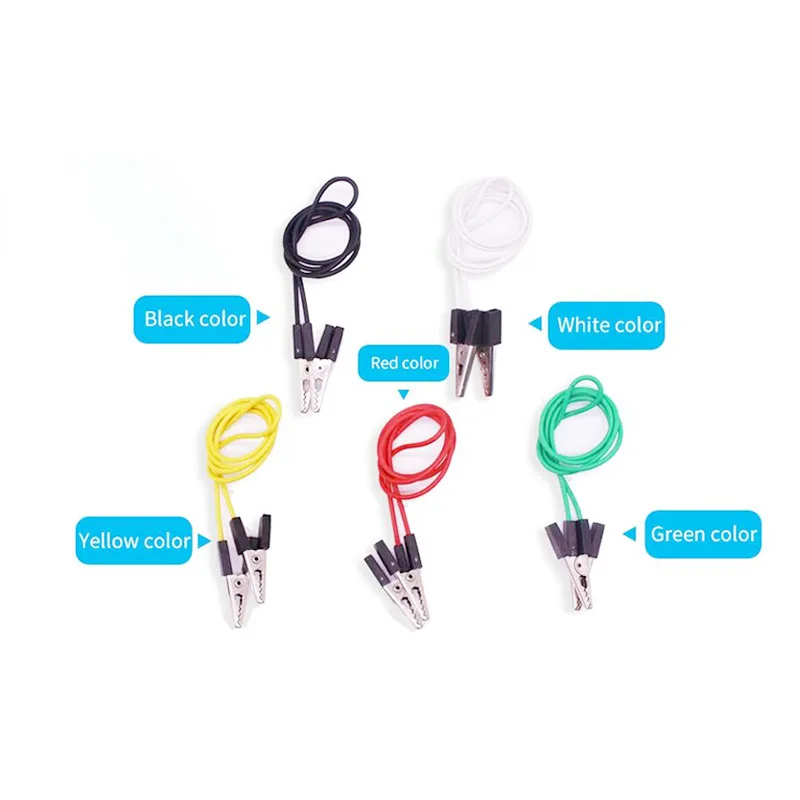 5 pcs/lot Micro:bit 40mm Flat Alligator Clip Double-headed Programmer Clips with for Microbit Cable Wire | Компьютеры и офис