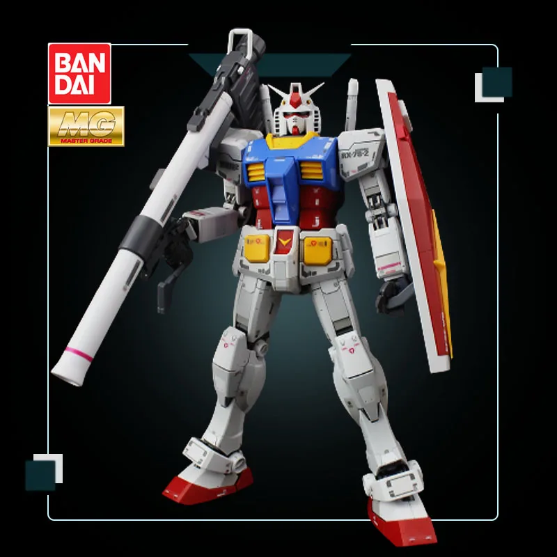 

Bandai Gundam Anime Action Figures Assembly Model MG 1/100 RX-78-2 3.0 Originator/Ancestor First Generation Gundam Number One