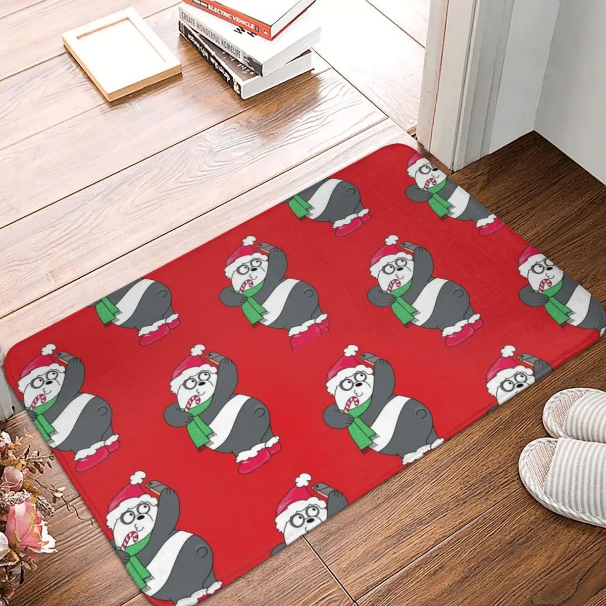 

Merry Bare Christmas Polyester Doormat Rug carpet Mat Footpad Anti-slip AntiwearEntrance Kitchen Bedroom balcony Cartoon