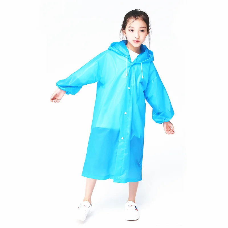 2020 New Arrival EVA Children Raincoat Thickened Waterproof Rain Coat Kids Transparent Tour Rainwear Student Rainsuit | Дом и сад
