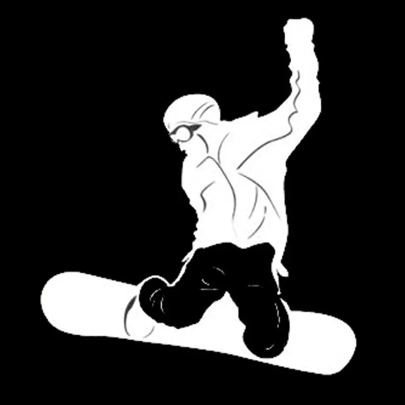 

14 x 13cm Car Stickers Decor Motorcycle Decals Snowboard Decorative Accessories Creative Sunscreen Waterproof PVC