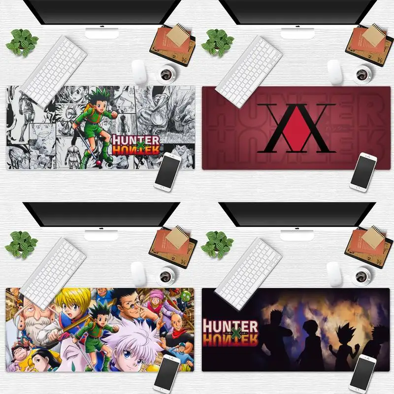 

Hunter x Hunter Anime Laptop Gaming Mice Mousepad Desk Table Protect Gamer Office Large Mouse pad mats Non-slip Laptop Cushion