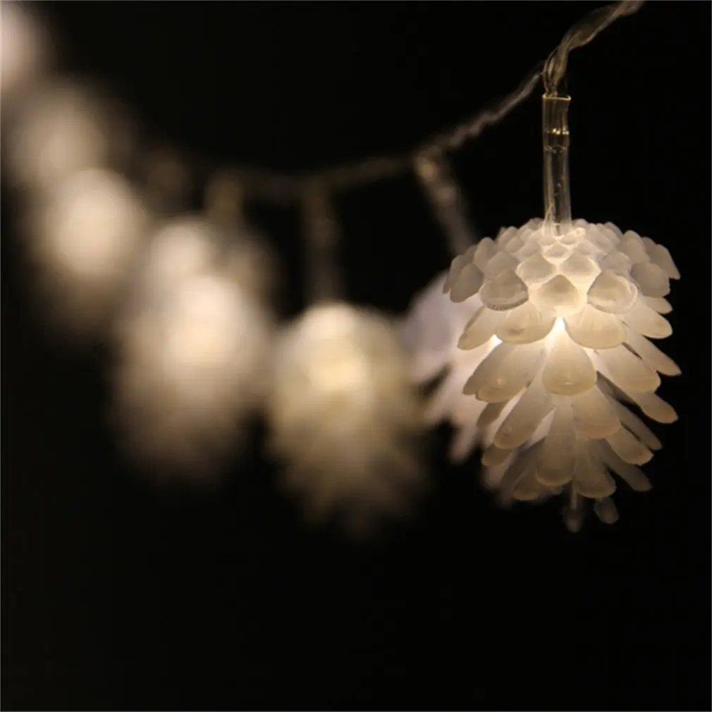 

LED Fairy Decorative Battery Power String Light Twinkling Xmas Party Pinecone