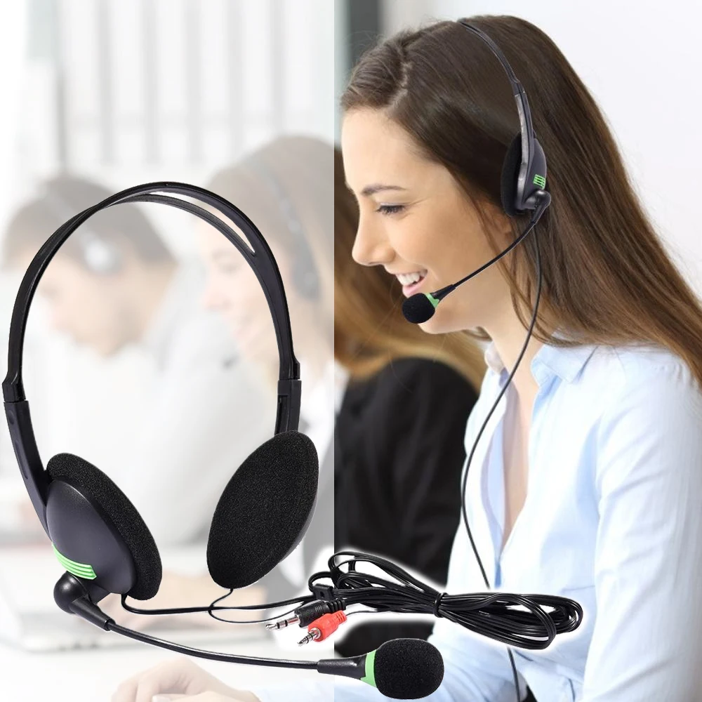 

Head-mounted3.5mm Wired Gaming Headphone Deep Bass Stereo Wired Gamer Earphone Microphone For PS4 Phone PC /Laptop/computer