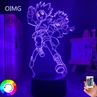 Акриловая аниме 3d лампа Hunter X Hunter Killua и Gon для спальни Декор Светильник подарок на день рождения светодиодный ночсветильник манга Hxh Killua