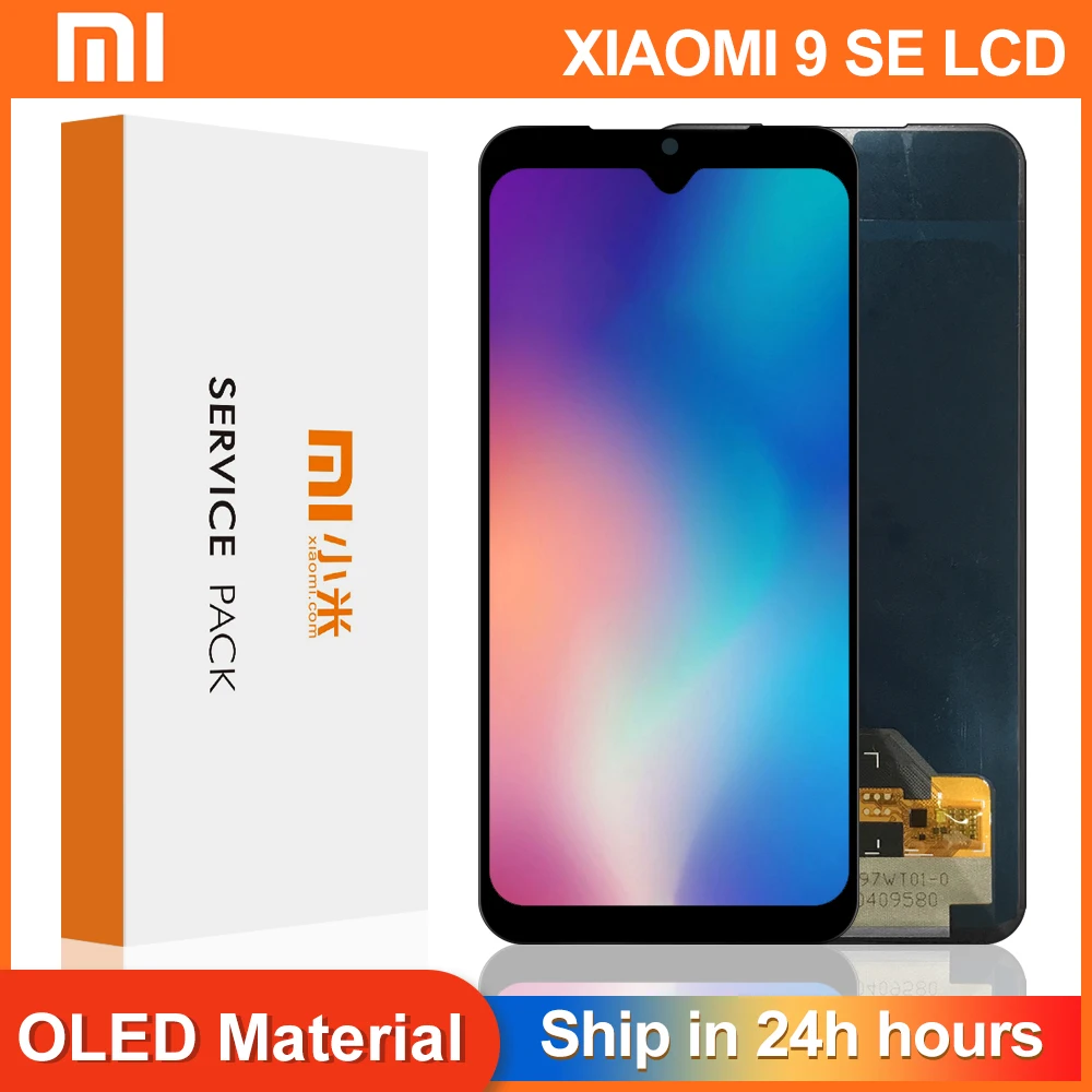 AMOLED для Xiaomi MI 9 SE Mi9 ЖК дисплей экран с рамкой + сенсорный дигитайзер Замена 9SE