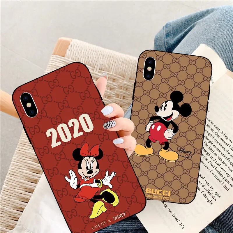 

2021 Disney Mickey for huawei p20 p30/p40 pro p9/p10 plus cute girl couple creative phone case