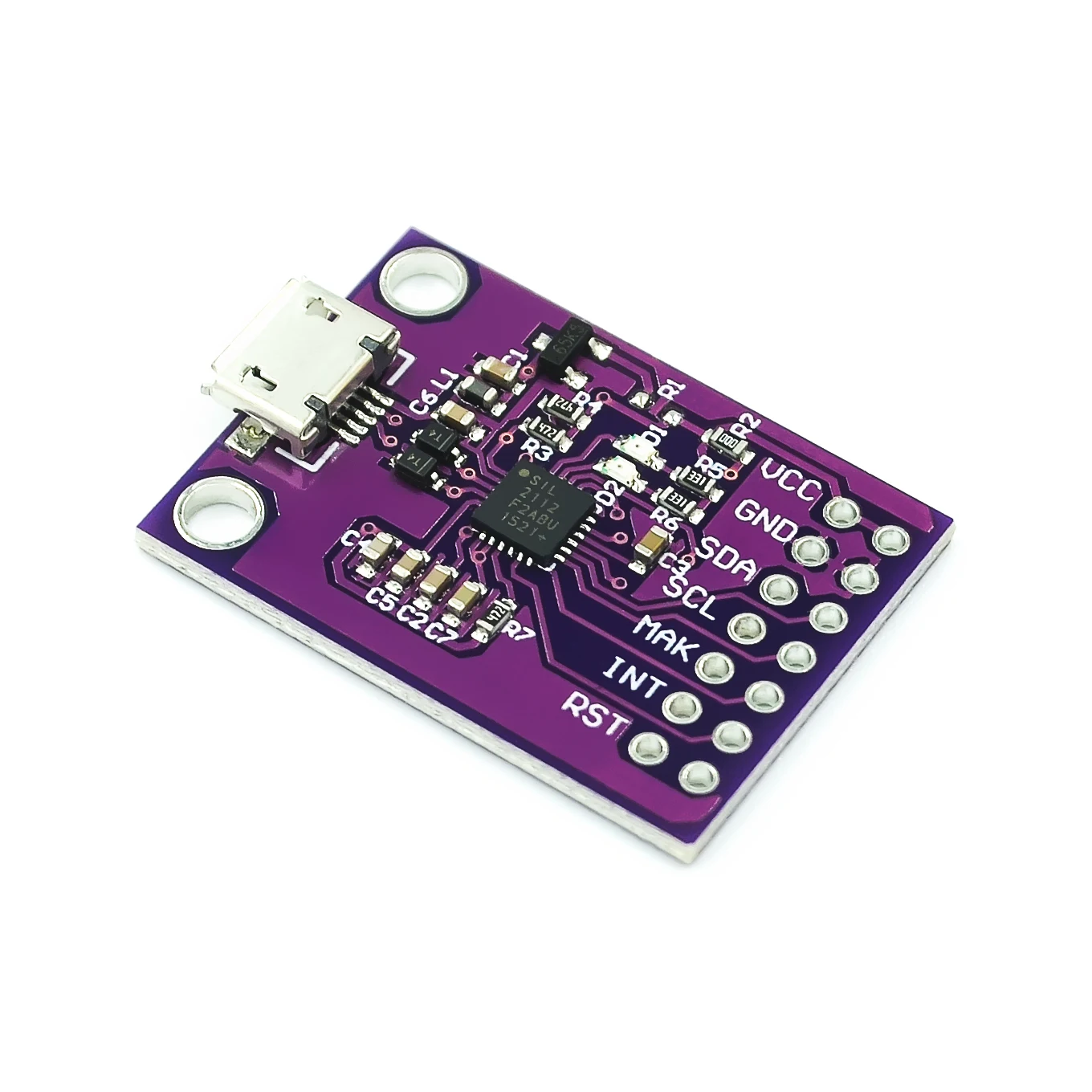 CP2112 плата отладки USB к SMBus I2C коммуникационный модуль 2 0 MicroUSB 2112 оценочный комплект