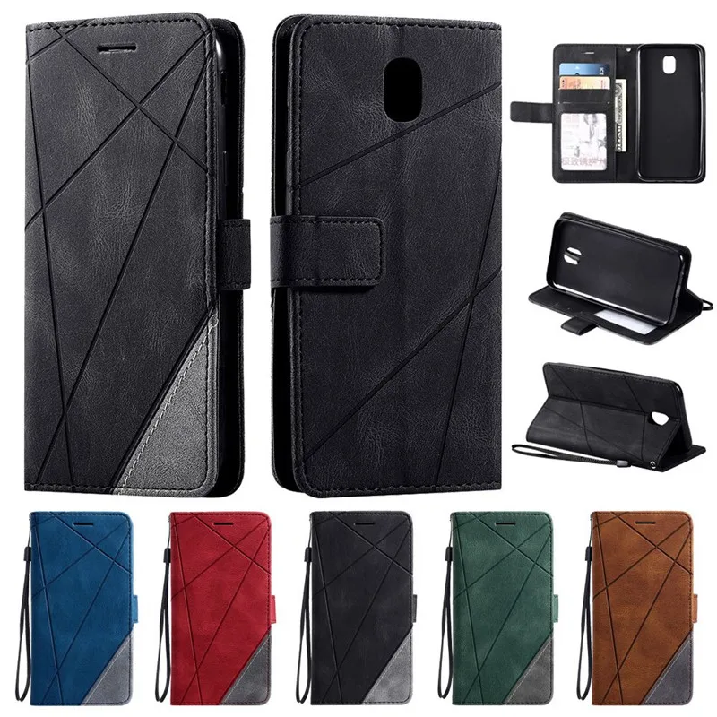 Кожаный чехол для Samsung Galaxy J5 2017 бумажник откидной Чехол J3 J7 J 3 2016 чехлы