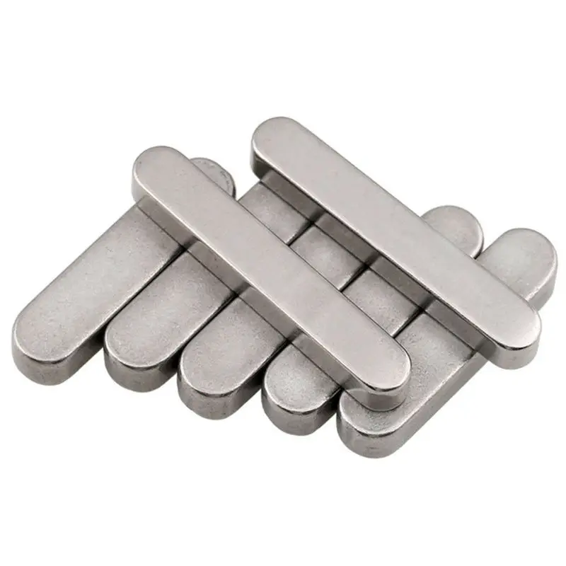

5pc GB1096 M5 M6 Square Rectangular Keys A2 Stainless Steel Dowel Drive Shaft Parallel A Type Flat Key L=12/16/20/25/30mm
