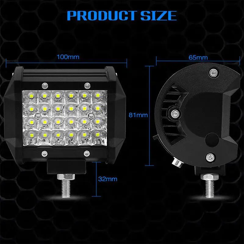 

1PC/2PCS 200W 4" LED Combo Work Light Bar Spotlight Off-road Driving Fog Lamp for Truck Boat 12V 24V Headlight for ATV Led Bar