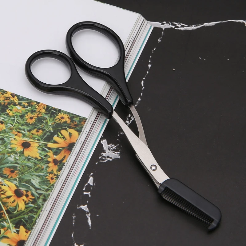 Женские ножницы для стрижки бровей расческа удаления ресниц резак ухода