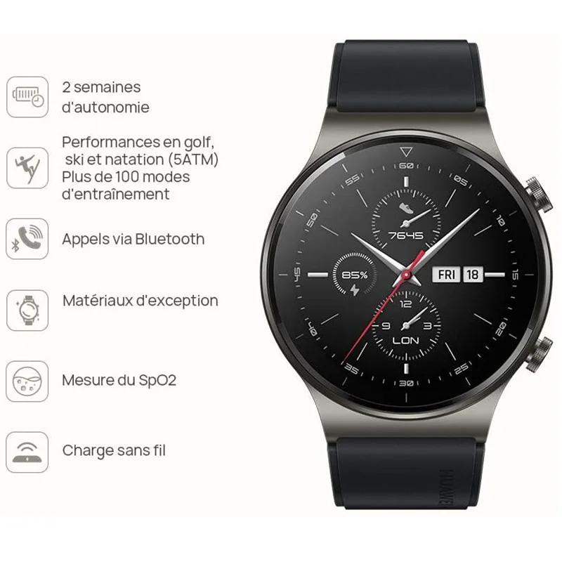 Оригинальные умные часы HUAWEI Watch GT pro, время автономной работы 14  дней, Беспроводная зарядка GPS GT2 PRO купить по выгодной цене  AliExpress