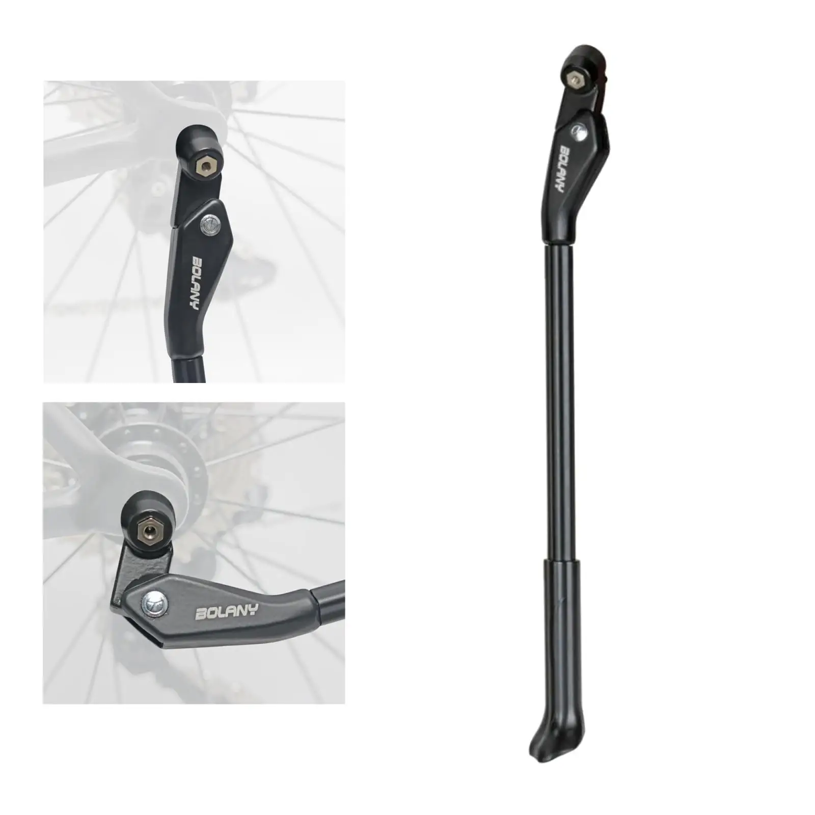 

Sturdy Bicycle Kickstand Non- Adjustable Bicycle Backrest Holder Rear Hub