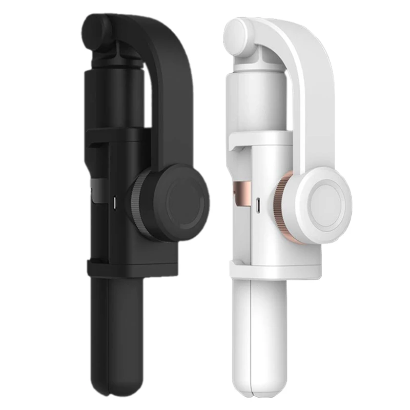 

1-Axis Handheld Gimbal Stabilizer for Smartphone, Time-Lapse Object Tracking, Pan-Tilt Tripod with Built-In Bluetooth Remote