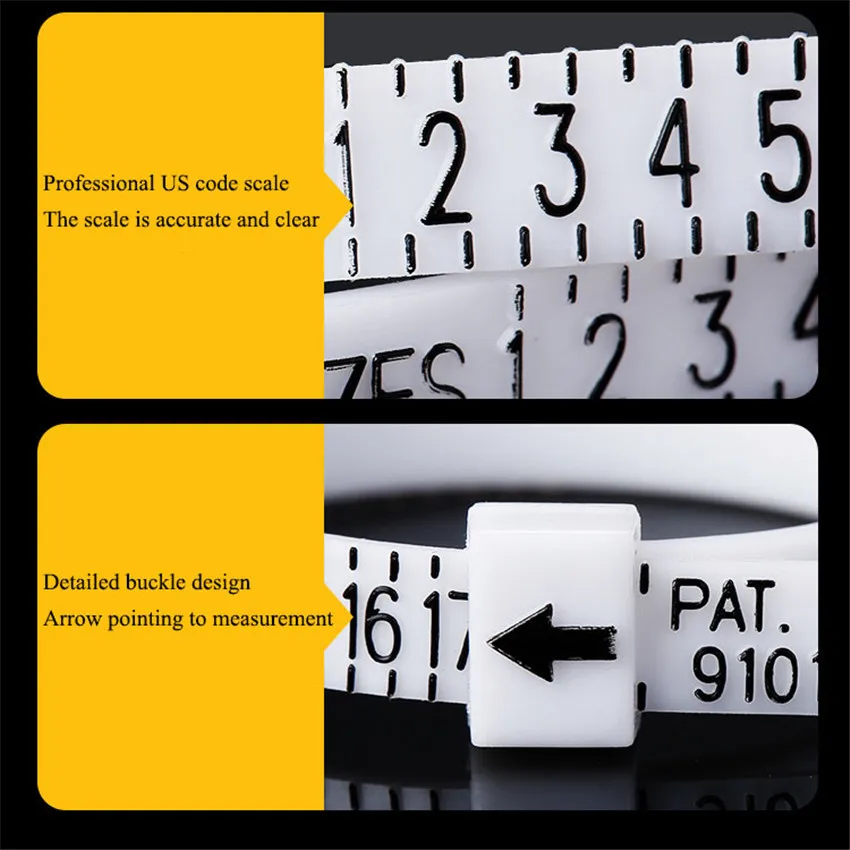 17 мм кольцо с измерительной линейкой Американские размеры указаны линейка