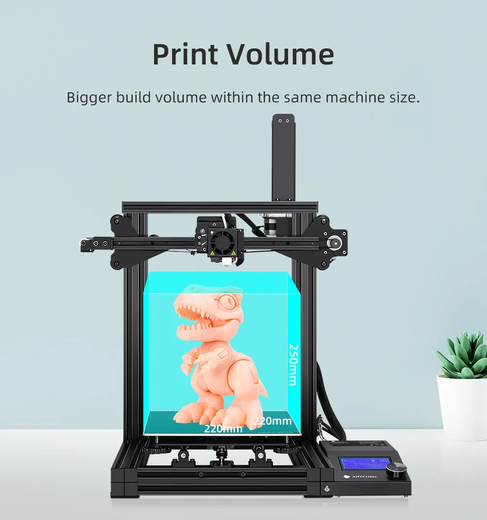 ANYCUBIC Мега нулевой FDM 3D принтеры размера плюс объем сборки impressora настольный Цвет