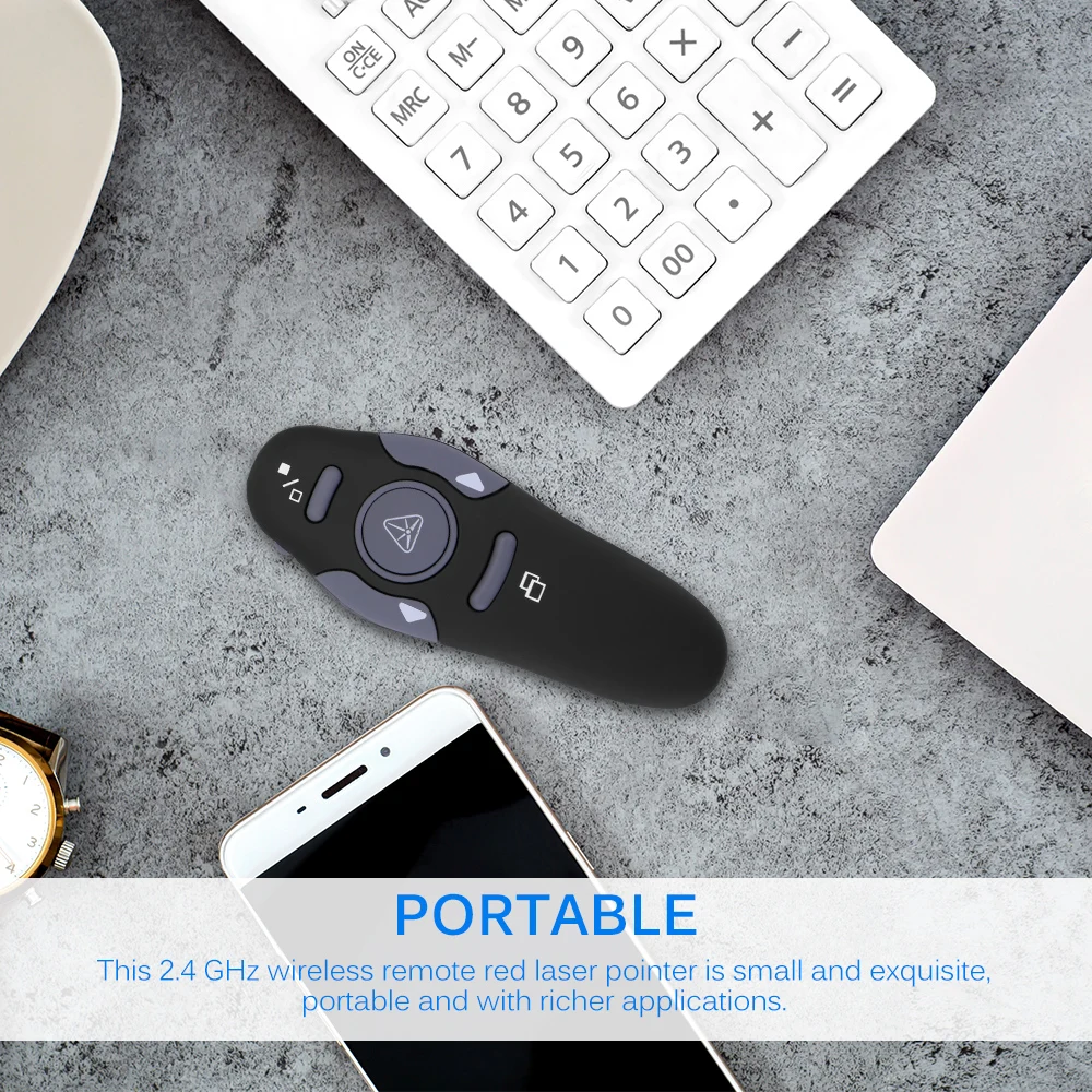 Портативный беспроводной Презентер Powstro с красными лазерными указателями 2,4 ГГц USB RF управление поворотом страниц PPT Powerpoint презентация