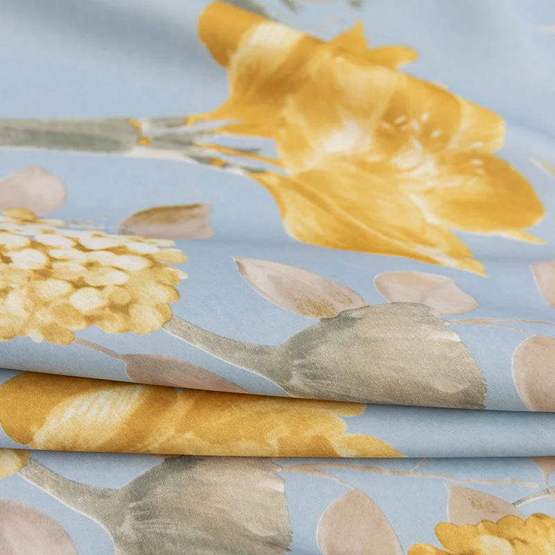 Factory Direct Selling Double-sided Opacity White Silk Shading Printed Cloth Thickened Full Curtain Fabric | Дом и сад