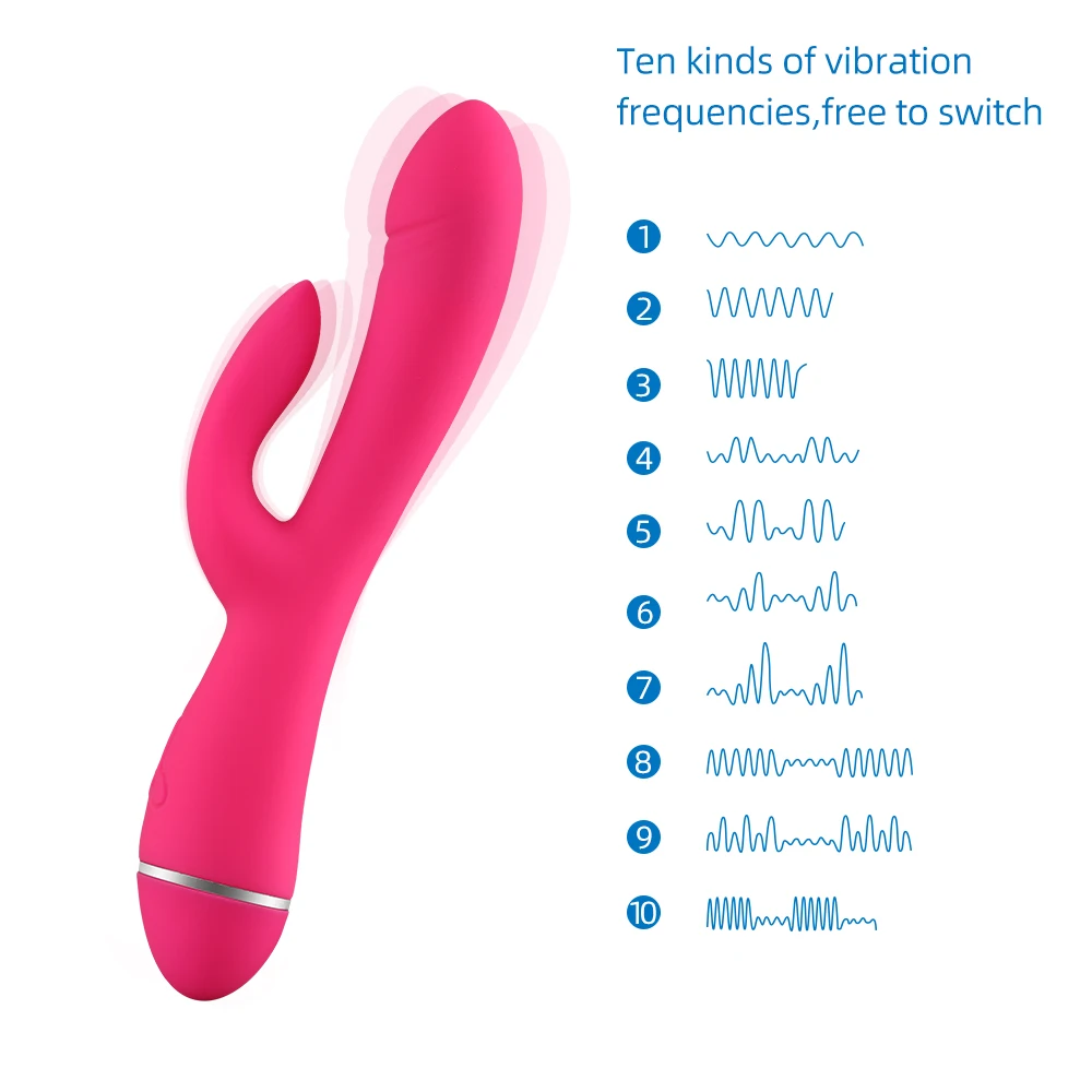 Кролик фаллоимитатор вибратор секс-игрушки для женщин точка G Вагина Стимулятор
