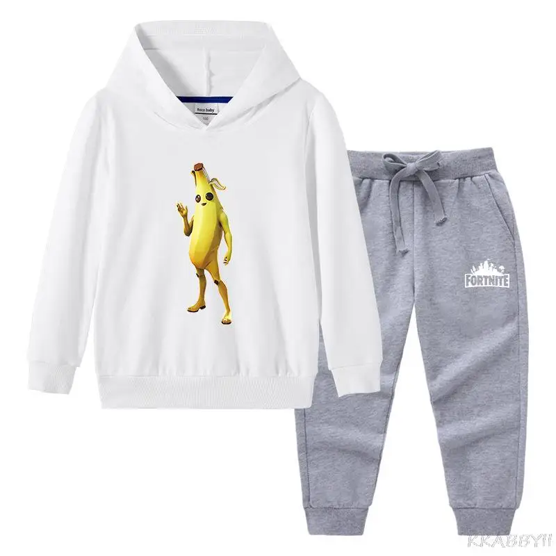 Комплект одежды для мальчиков Fortnites толстовка с капюшоном и штаны комплекты