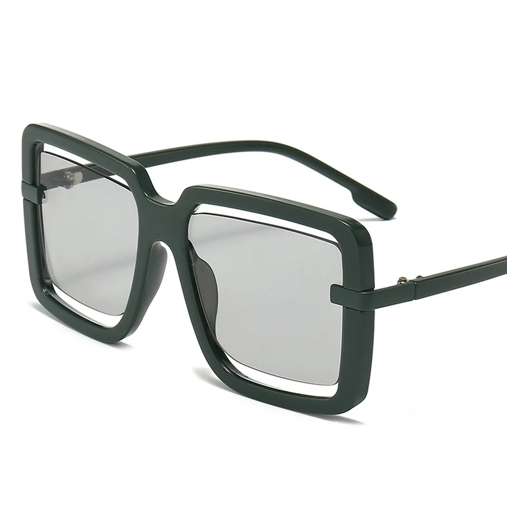 

2021 New Hollow Out Sexy Unique Sunglasses For Women One Piece Oversized Eyewear Vintage Luxury Classic Colorful Leopard Shades