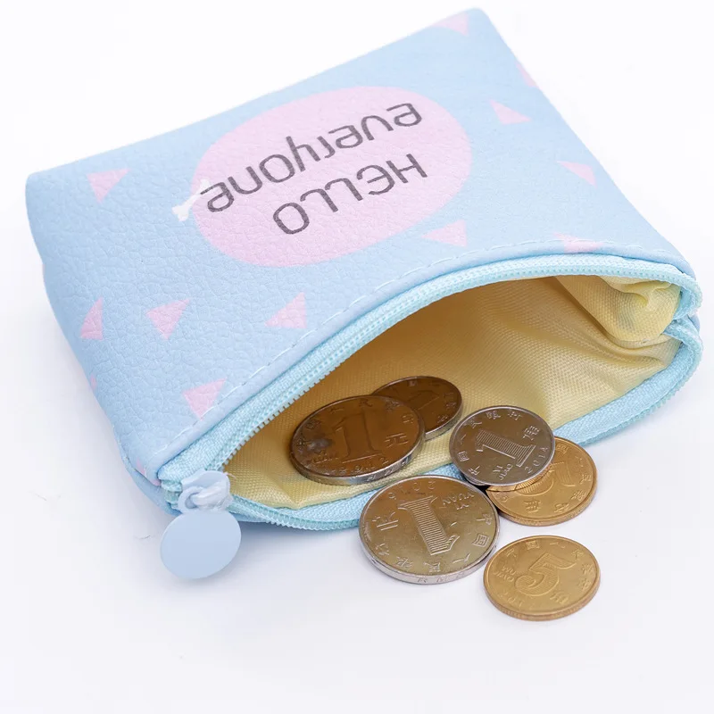 

PU Leather Coin Purses Small Fresh Coin Wallet Lady Fashion Fruits Animal Pattern Cartoon Change Money Bag Handbag Storage Bag