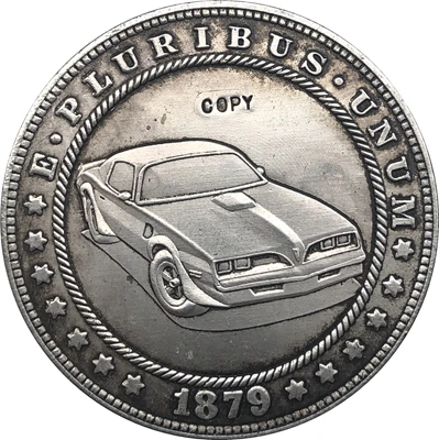 Копия монеты доллара США Моргана Hobo Nickel 1879 CC|Безвалютные монеты| |