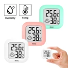 Мини Термометр комнатный гигрометр электронный ЖК цифровой инструмент для измерения температуры и влажности Датчик домашний датчик метеостанция