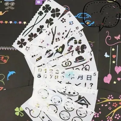 drawing set Trumpet Clover Digital Painting Template Ruler Sets Of Diy Photo Album Hand Scale Children Drawing Board | Игрушки и хобби