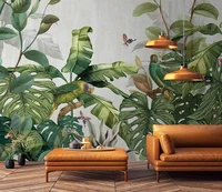 custom size wallpaper tropical rainforest southeast asia jungle plant decoration painting bedroom decoration wallpaperr 3d wall