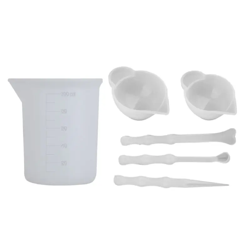 

Reusable Silicone Measuring Cups Epoxy Resin Distribution Tools Casting Jewelry X7YC