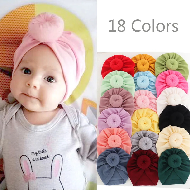 

Baby Accessories for Newborn Toddler Kids Baby Girl Boy Hats Turban Cotton Beanie Hat Winter Cap Soft Hospital Caps 0-4Years Old