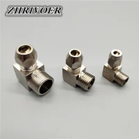 pneumatic fittings male thread 18 14 38 12 elbow brass fit 4 6 8 10 12 14 16mm od tube coupler adapter connector
