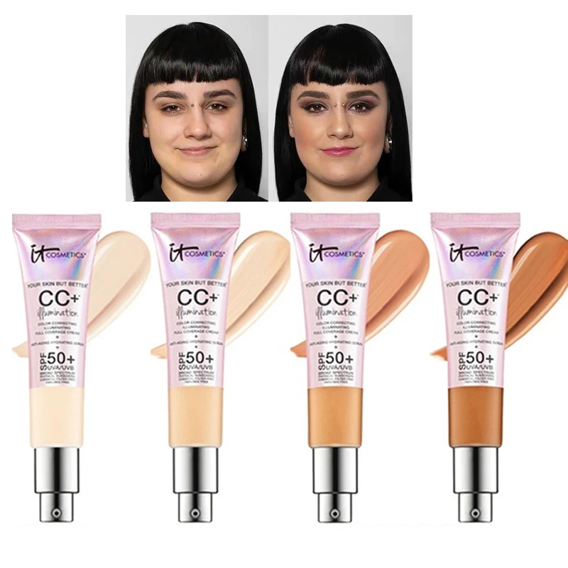 Консилер Для Лица It Cosmetics CC + крем освещение SPF 50 полное покрытие средний или