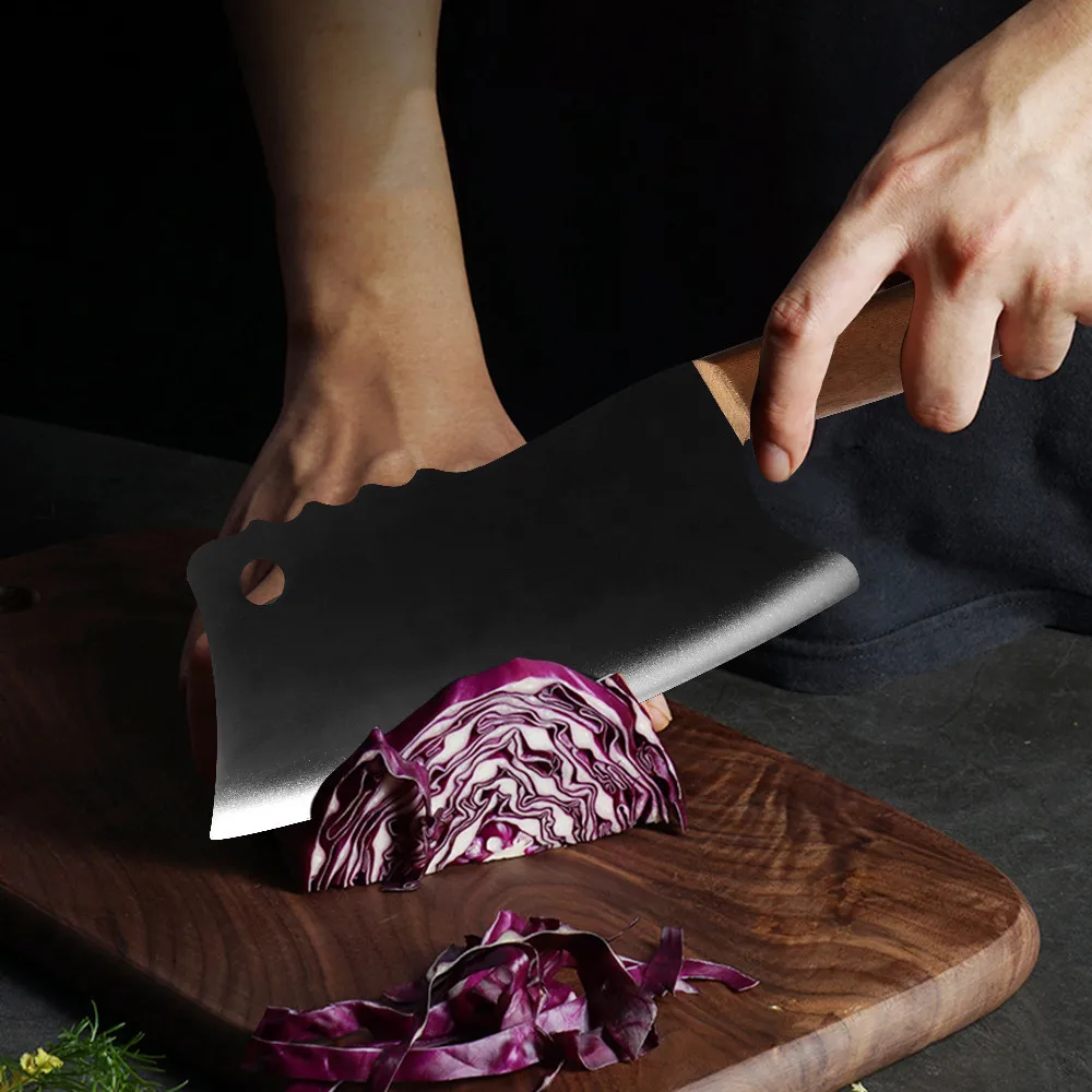 XYj ручной Кованый Нож для нарезки эргономичный цветной нож с ручкой из