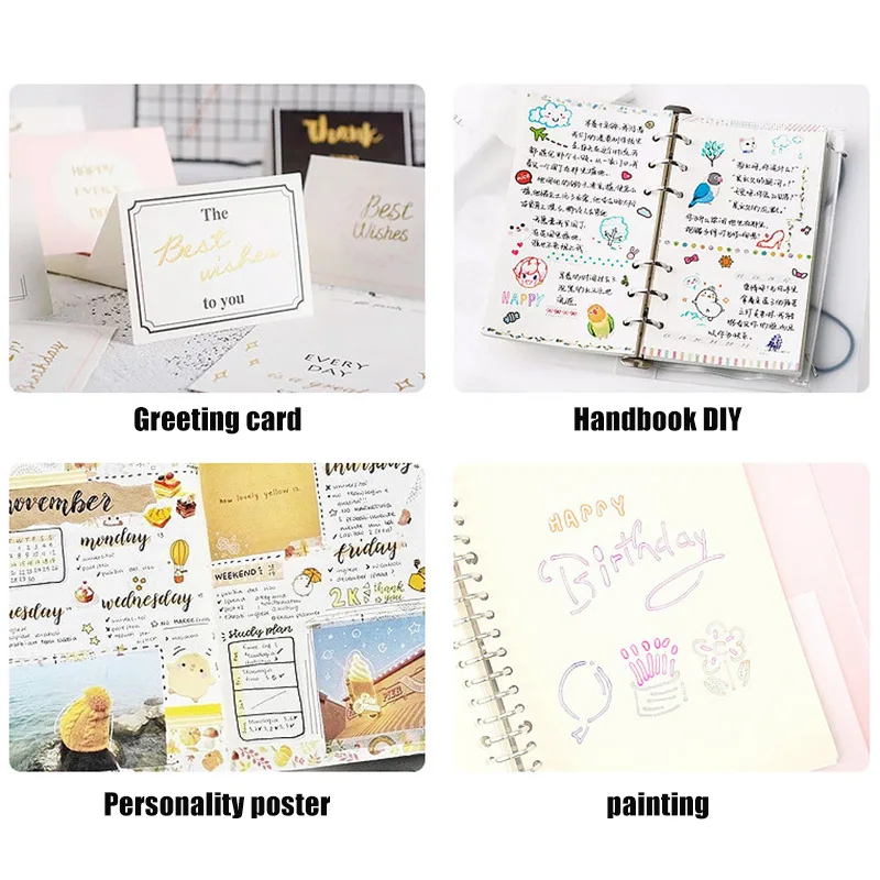 

8 Color Double Line Outline Pen Double Colors Marker Pen for Card Writing Drawing DJA99