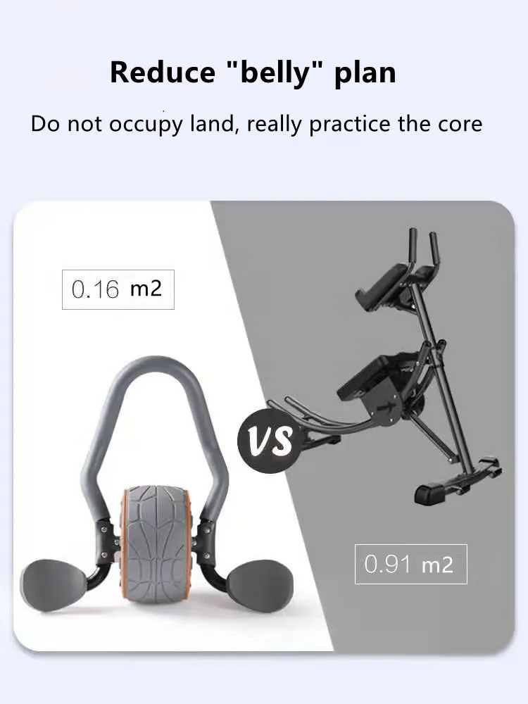 Устройство для тренировки пресса и фитнеса с колесиком для дома для мужчин и женщин, помогающее снизить живот.