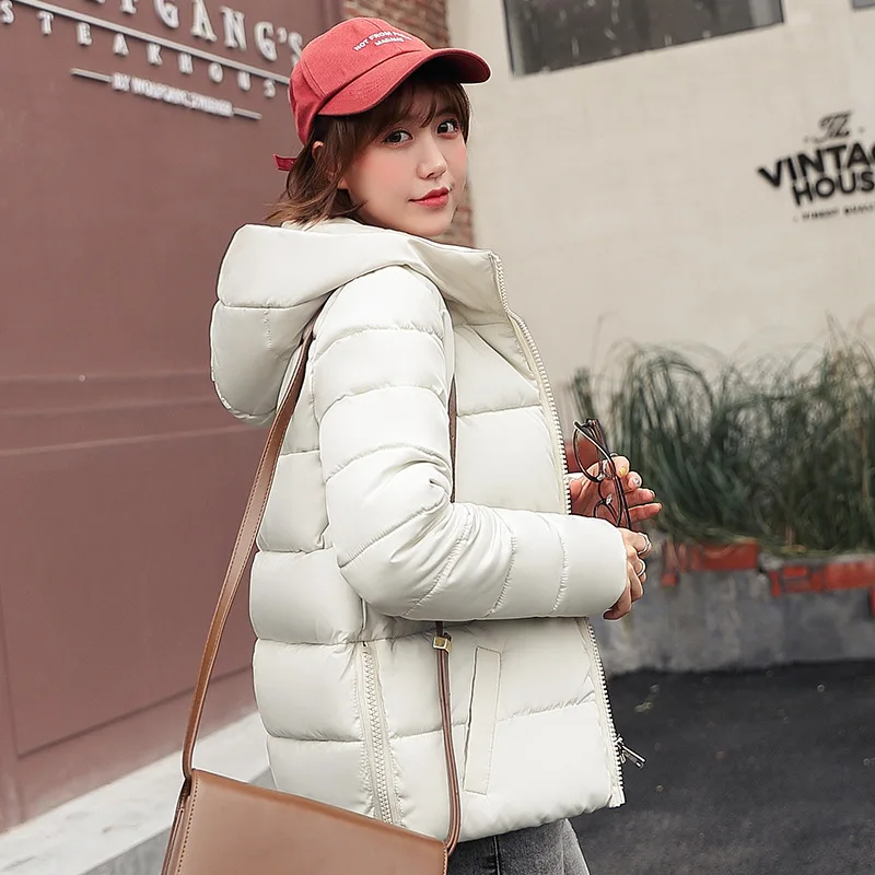 2019 с капюшоном зимняя куртка хлопковой подкладкой Для женщин пальто осень Casaco