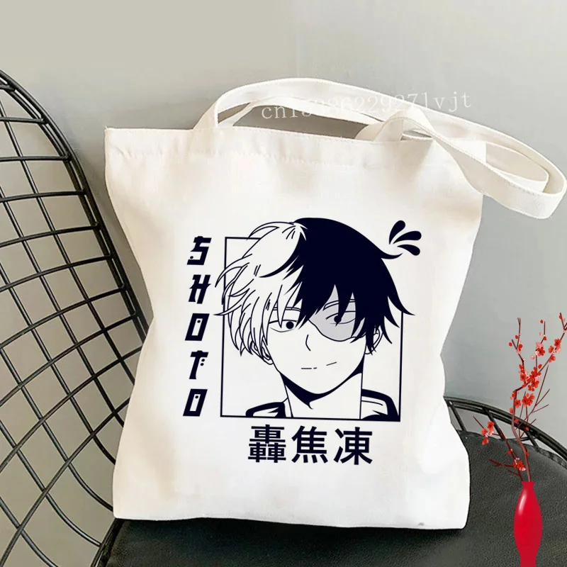 

My Hero Academia shopping bag tote shopper canvas bolso bolsa recycle bag bag reciclaje woven bolsas reutilizables jute grab
