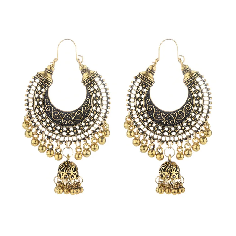 

Fashion Vintage Drop Earrings Personality Ethnic Metal Beads Tassel Earrings For Women Earing Jewelry Earings Earring CF