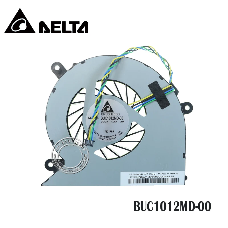 Вентилятор охлаждения процессора BAZA1018R2U P001 BUC1012MD 00 DC12V 1.20A 4PIN FRU p / n: 01MN751 для Lenovo все