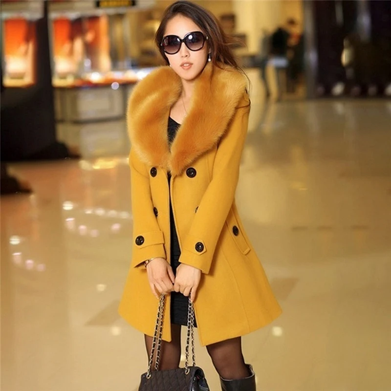 Утепленная шерстяная куртка зима осень 2019 модное пальто женское Шерстяное
