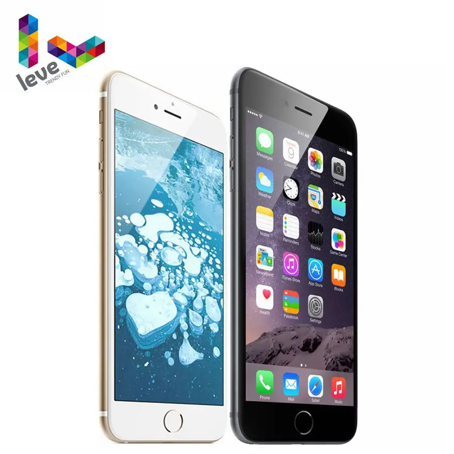 Apple iPhone 6 Plus 5 дюйма двухъядерный оригинальный IOS 4G LTE 8 Мп 1 ГБ ОЗУ 16 и 64 Гб ПЗУ 128 Wi Fi