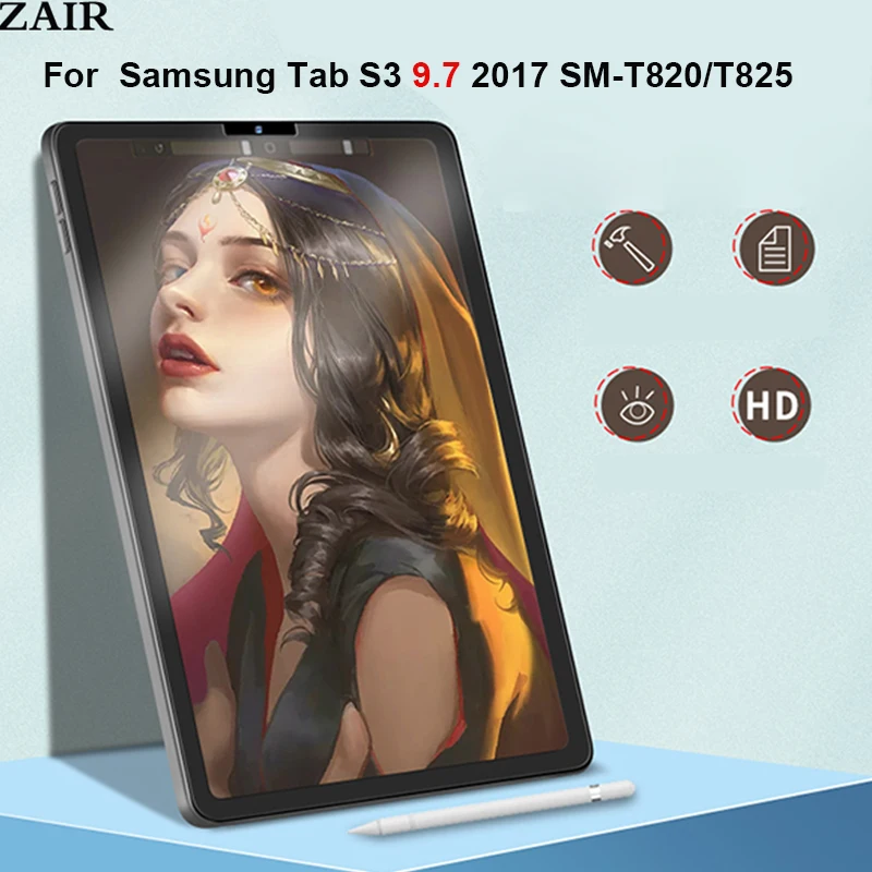 Защитная пленка для сенсорного экрана Samsung Galaxy Tab S3 9,7, 2017, SM-T820, матовая ПЭТ-пленка для Samsung Tab SM-T825,