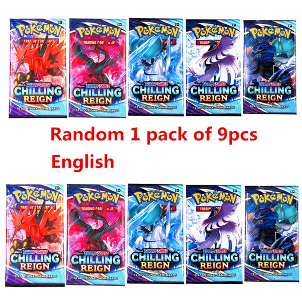 

10 Pcs Pokemon No Repeat MEGA Shining Cards Game Collection Battle Carte Trading Cards French Version V MAX TRAINER Kids Toy